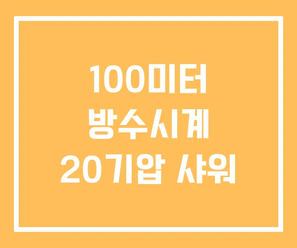 100미터 방수시계 20기압 샤워 100미터 방수시계 20기압 샤워