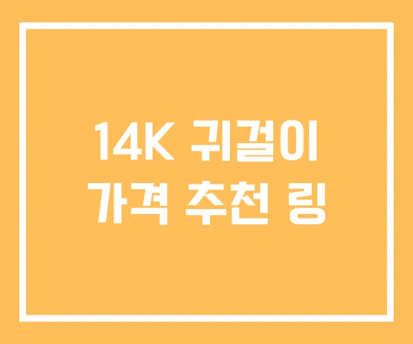 14K 귀걸이 가격 추천 링 14K 귀걸이 가격 추천 링