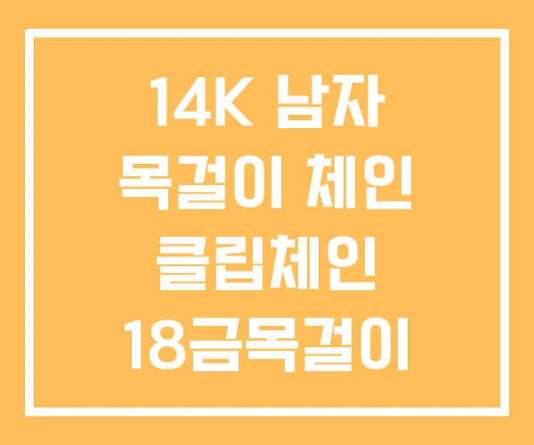 14K 남자 목걸이 체인 클립체인 18금목걸이 14K 남자 목걸이 체인 클립체인 18금목걸이