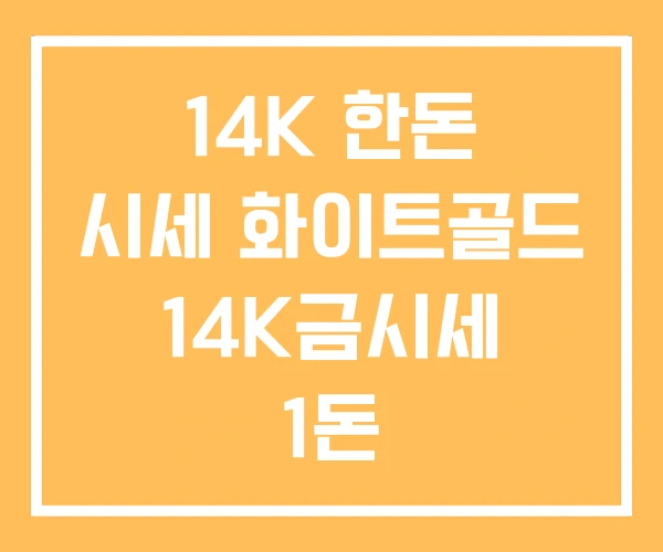 14K 한돈 시세 화이트골드 14K금시세 1돈 14K 한돈 시세 화이트골드 14K금시세 1돈