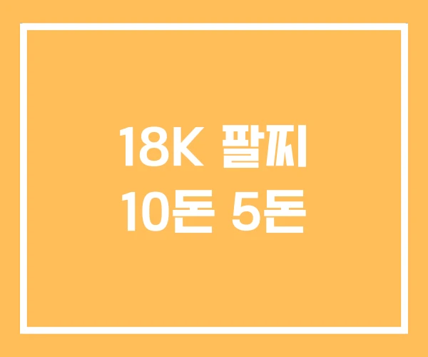 18K 팔찌 10돈 5돈 18K 팔찌 10돈 5돈