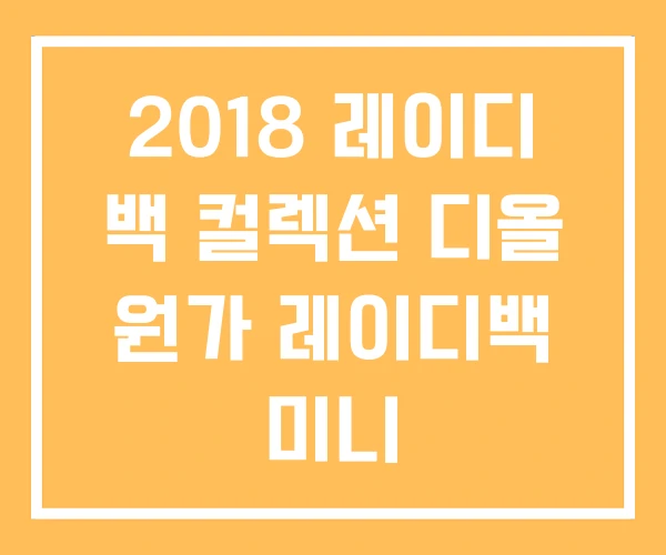 2018 레이디 백 컬렉션 디올 원가 레이디백 미니