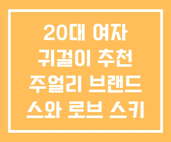 20대 여자 귀걸이 추천 주얼리 브랜드 스와 로브 스키 20대 여자 귀걸이 추천 주얼리 브랜드 스와 로브 스키