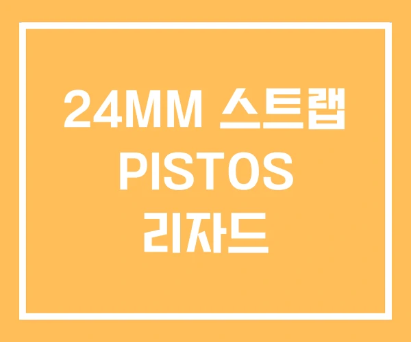 24MM 스트랩 PISTOS 리자드