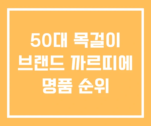 50대 목걸이 브랜드 까르띠에 명품 순위 50대 목걸이 브랜드 까르띠에 명품 순위