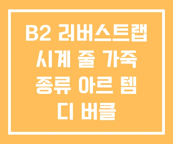 B2 러버스트랩 시계 줄 가죽 종류 아르 템 디 버클 B2 러버스트랩 시계 줄 가죽 종류 아르 템 디 버클
