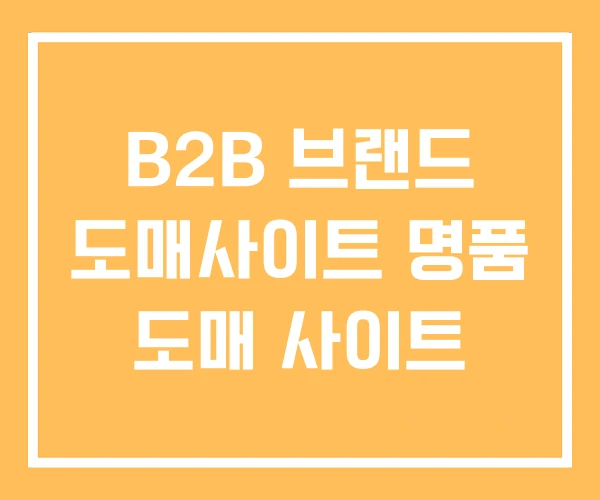 B2B 브랜드 도매사이트 명품 도매 사이트 B2B 브랜드 도매사이트 명품 도매 사이트