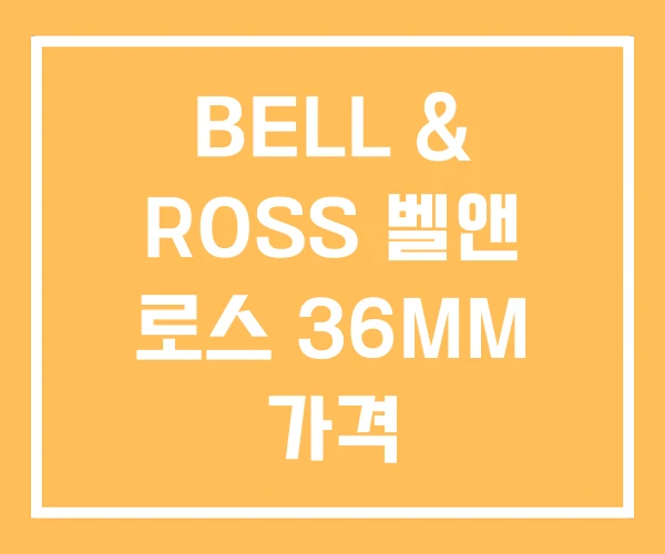BELL & ROSS 벨앤 로스 36MM 가격 BELL & ROSS 벨앤 로스 36MM 가격