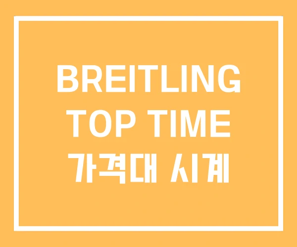 BREITLING TOP TIME 가격대 시계 BREITLING TOP TIME 가격대 시계