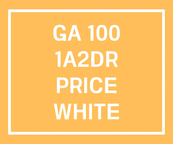 GA 100 1A2DR PRICE WHITE 설명서