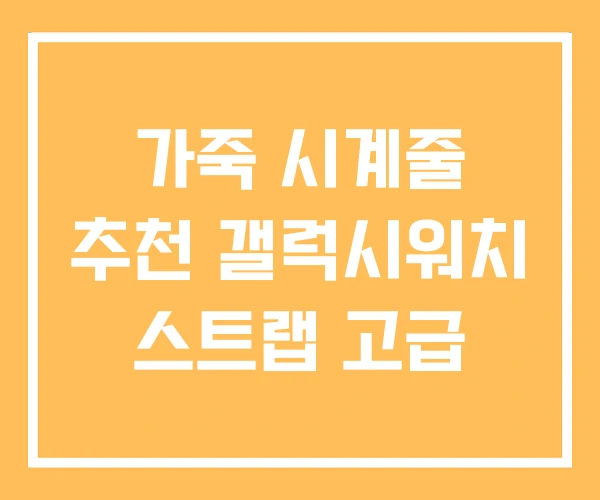 가죽 시계줄 추천 갤럭시워치 스트랩 고급 가죽 시계줄 추천 갤럭시워치 스트랩 고급