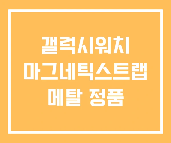 갤럭시워치 마그네틱스트랩 메탈 정품