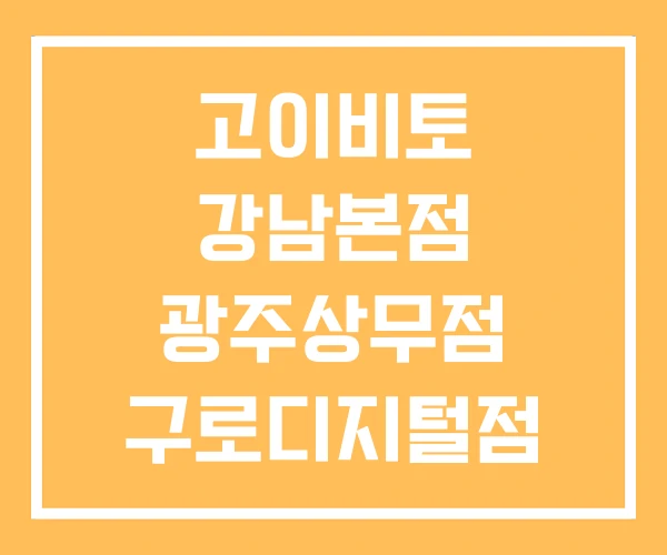 고이비토 강남본점 광주상무점 구로디지털점 고이비토 강남본점 광주상무점 구로디지털점