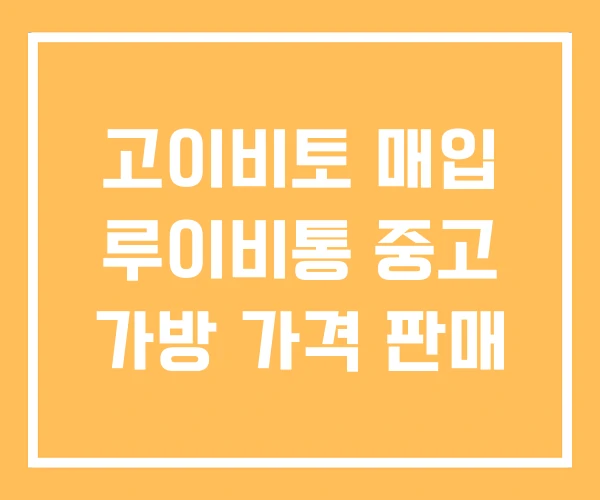 고이비토 매입 루이비통 중고 가방 가격 판매 고이비토 매입 루이비통 중고 가방 가격 판매