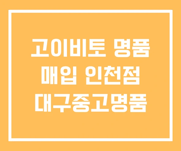고이비토 명품 매입 인천점 대구중고명품 고이비토 명품 매입 인천점 대구중고명품