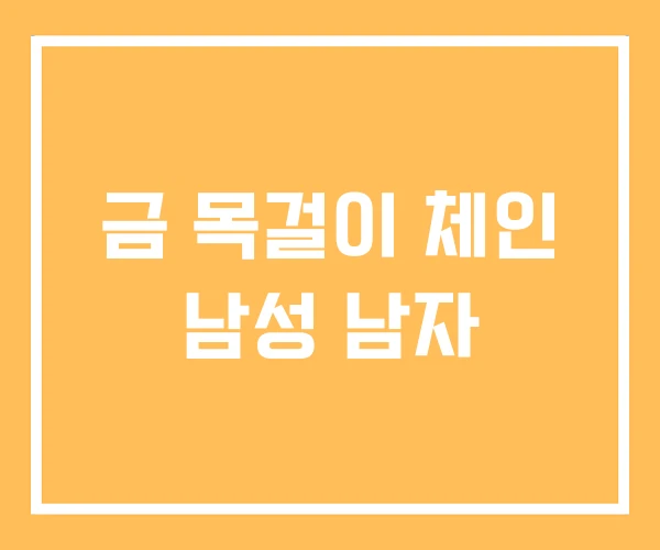 금 목걸이 체인 남성 남자 금 목걸이 체인 남성 남자