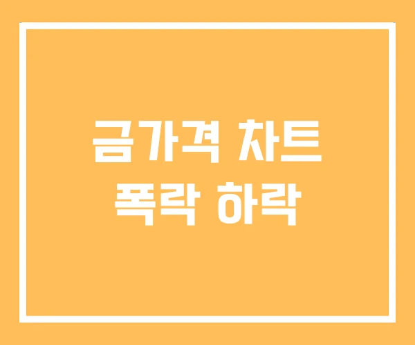 금가격 차트 폭락 하락 금가격 차트 폭락 하락