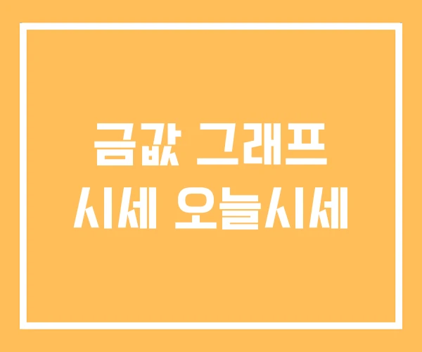 금값 그래프 시세 오늘시세 금값 그래프 시세 오늘시세
