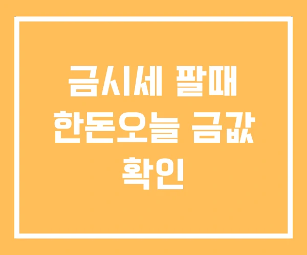 금시세 팔때 한돈오늘 금값 확인 금시세 팔때 한돈오늘 금값 확인
