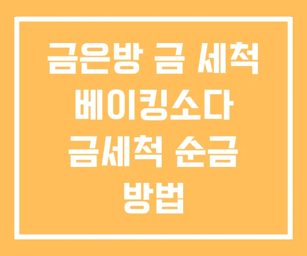 금은방 금 세척 베이킹소다 금세척 순금 방법 금은방 금 세척 베이킹소다 금세척 순금 방법