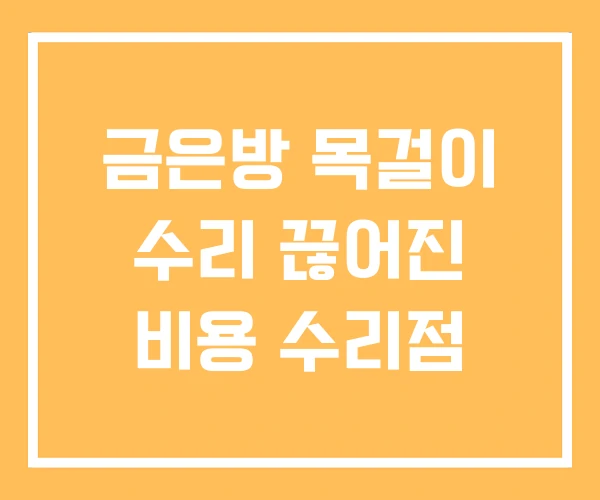 금은방 목걸이 수리 끊어진 비용 수리점 금은방 목걸이 수리 끊어진 비용 수리점