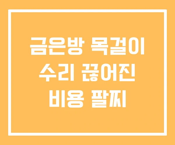 금은방 목걸이 수리 끊어진 비용 팔찌 금은방 목걸이 수리 끊어진 비용 팔찌