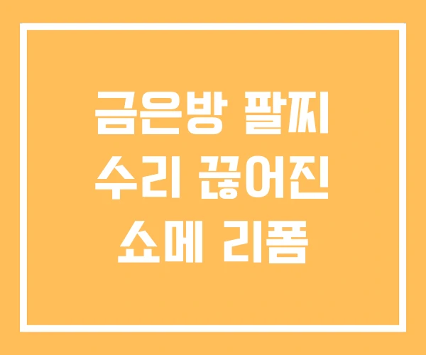 금은방 팔찌 수리 끊어진 쇼메 리폼 금은방 팔찌 수리 끊어진 쇼메 리폼