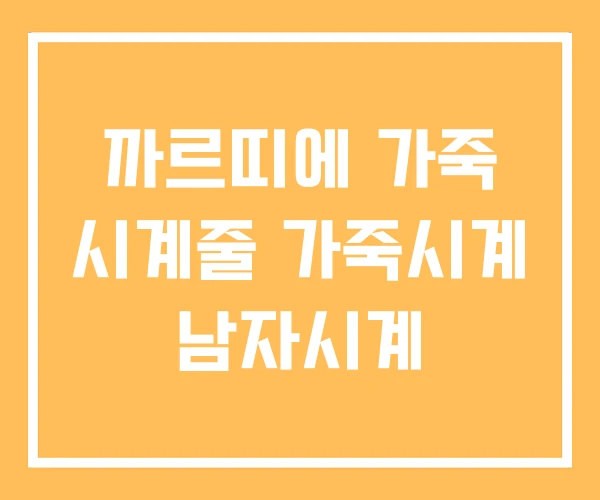 까르띠에 가죽 시계줄 가죽시계 남자시계 까르띠에 가죽 시계줄 가죽시계 남자시계