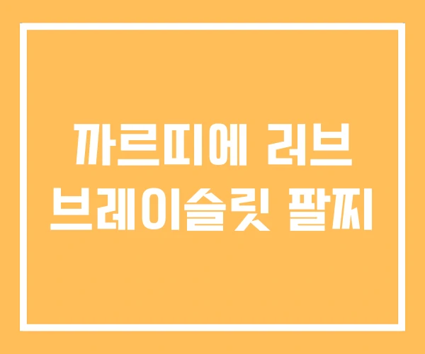 까르띠에 러브 브레이슬릿 팔찌 까르띠에 러브 브레이슬릿 팔찌