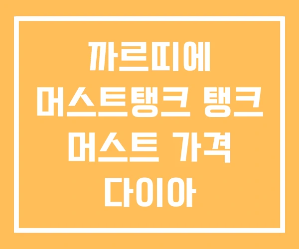 까르띠에 머스트탱크 탱크 머스트 가격 다이아