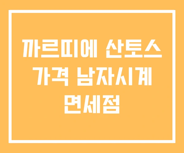 까르띠에 산토스 가격 남자시계 면세점 까르띠에 산토스 가격 남자시계 면세점