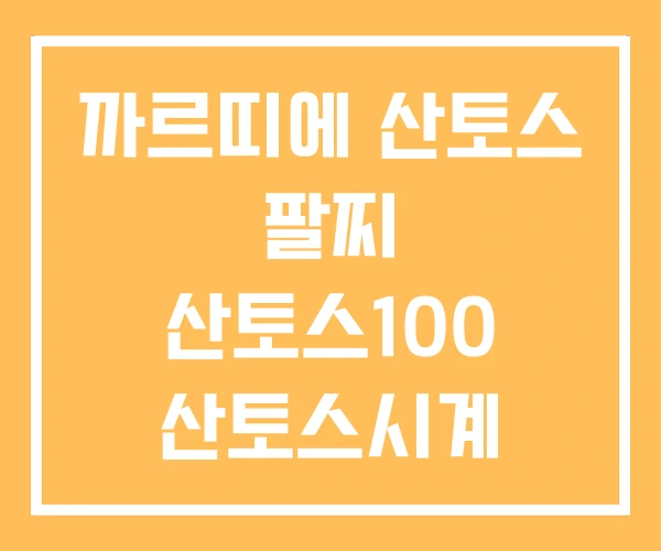 까르띠에 산토스 팔찌 산토스100 산토스시계