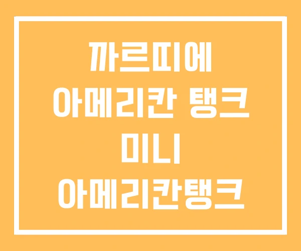 까르띠에 아메리칸 탱크 미니 아메리칸탱크 까르띠에 아메리칸 탱크 미니 아메리칸탱크