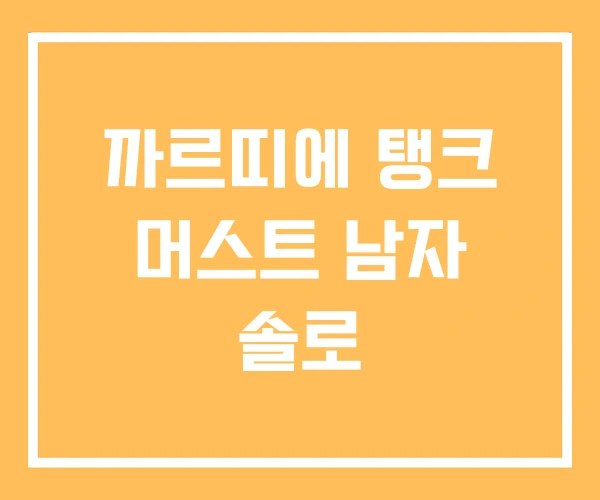 까르띠에 탱크 머스트 남자 솔로 까르띠에 탱크 머스트 남자 솔로