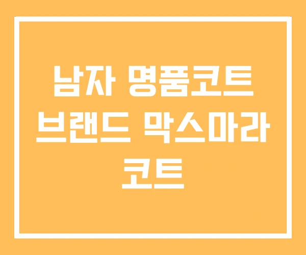 남자 명품코트 브랜드 막스마라 코트 남자 명품코트 브랜드 막스마라 코트