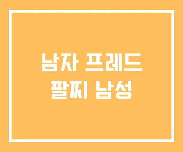남자 프레드 팔찌 남성 남자 프레드 팔찌 남성
