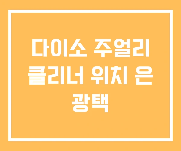 다이소 주얼리 클리너 위치 은 광택 다이소 주얼리 클리너 위치 은 광택