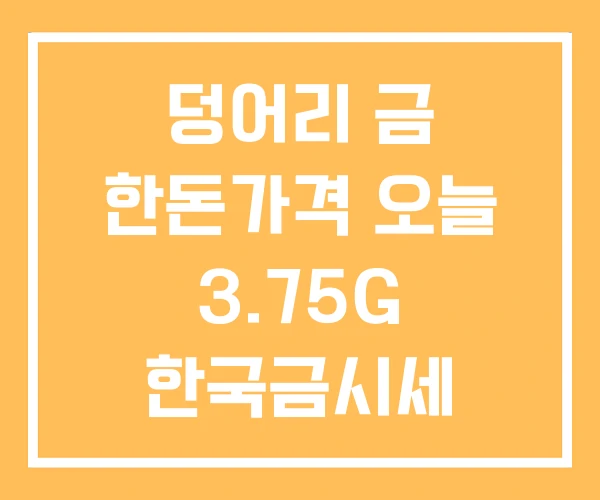 덩어리 금 한돈가격 오늘 3.75G 한국금시세 덩어리 금 한돈가격 오늘 3.75G 한국금시세