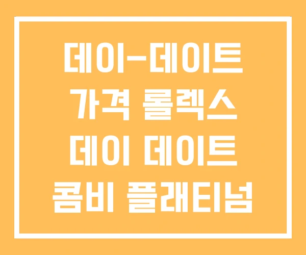 데이-데이트 가격 롤렉스 데이 데이트 콤비 플래티넘 데이-데이트 가격 롤렉스 데이 데이트 콤비 플래티넘