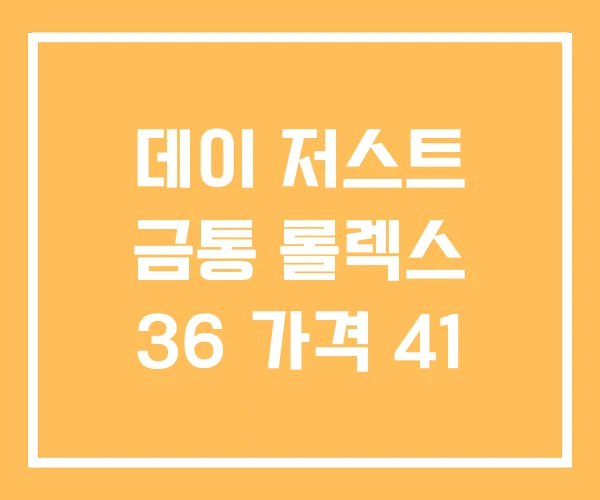 데이 저스트 금통 롤렉스 36 가격 41 데이 저스트 금통 롤렉스 36 가격 41