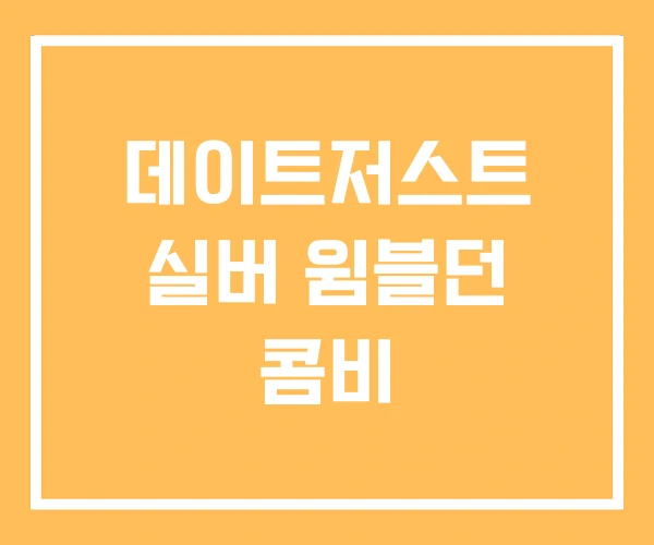 데이트저스트 실버 윔블던 콤비 데이트저스트 실버 윔블던 콤비