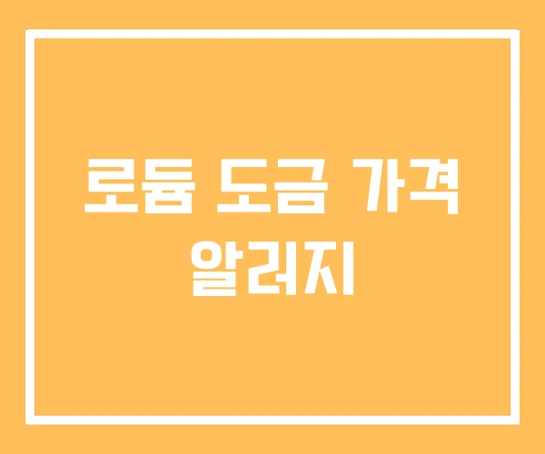로듐 도금 가격 알러지