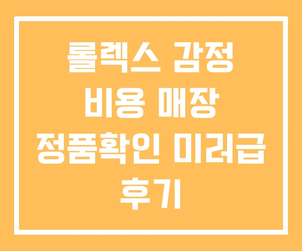 롤렉스 감정 비용 매장 정품확인 미러급 후기 롤렉스 감정 비용 매장 정품확인 미러급 후기