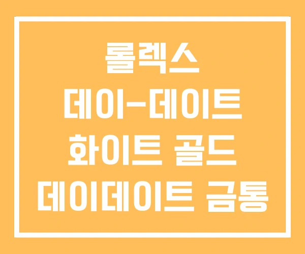롤렉스 데이-데이트 화이트 골드 데이데이트 금통 가격 롤렉스 데이-데이트 화이트 골드 데이데이트 금통 가격
