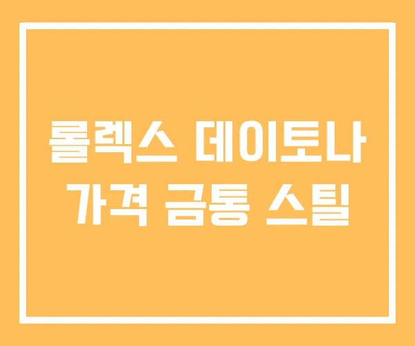 롤렉스 데이토나 가격 금통 스틸 롤렉스 데이토나 가격 금통 스틸