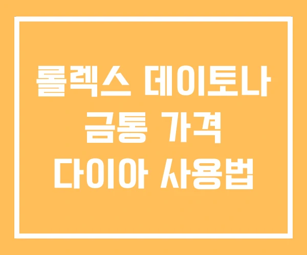 롤렉스 데이토나 금통 가격 다이아 사용법 롤렉스 데이토나 금통 가격 다이아 사용법