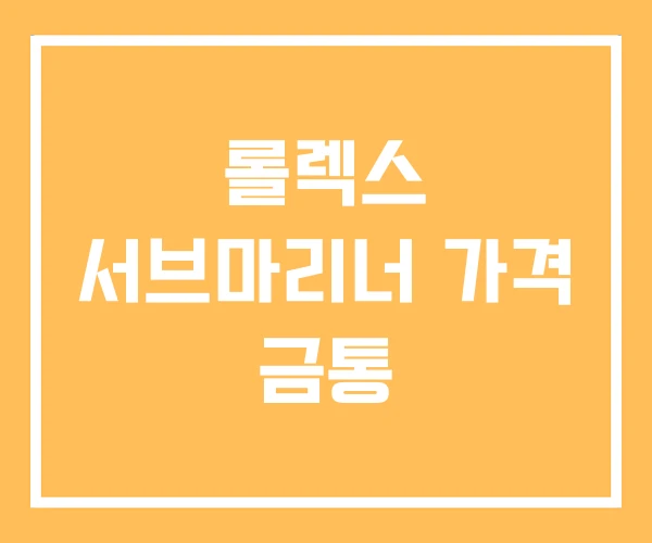 롤렉스 서브마리너 가격 금통 롤렉스 서브마리너 가격 금통