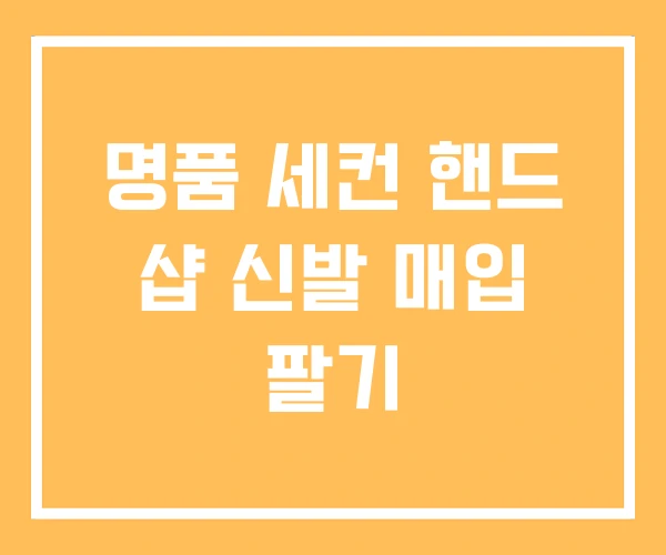명품 세컨 핸드 샵 신발 매입 팔기 명품 세컨 핸드 샵 신발 매입 팔기