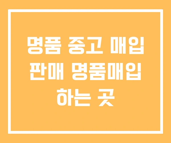 명품 중고 매입 판매 명품매입 하는 곳 명품 중고 매입 판매 명품매입 하는 곳