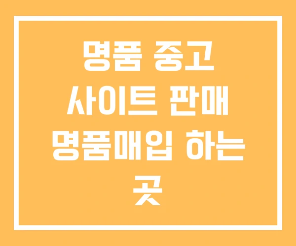 명품 중고 사이트 판매 명품매입 하는 곳 명품 중고 사이트 판매 명품매입 하는 곳